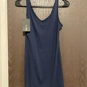 Navy V-neck dress